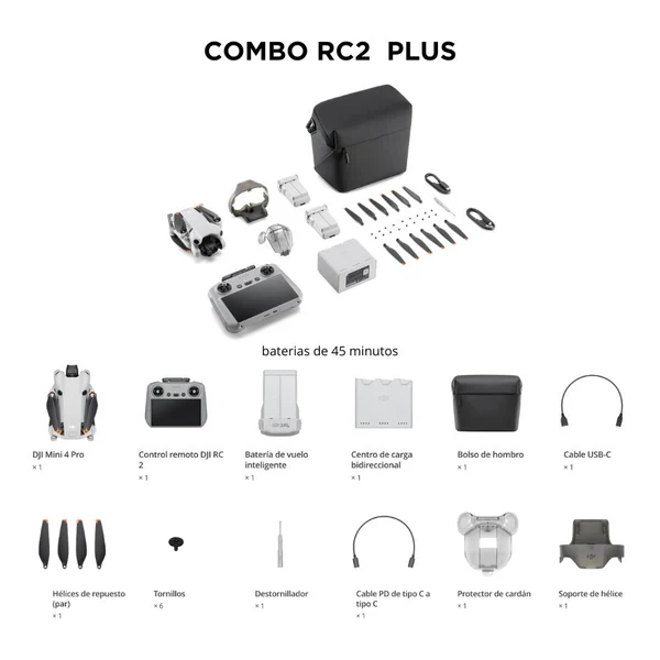 DJI Mini 4 Pro Combo Plus (RC-2)
